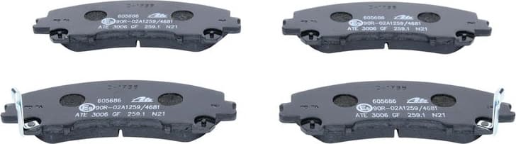 Brake Pad Set, disc brake 13.0460-5686.2 - image 3