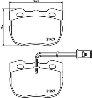 Brake Pad Set, disc brake PRIME LINE P44004 - image 3