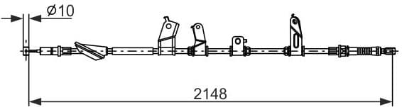 Cable Pull, parking brake 1987482914 - image 2
