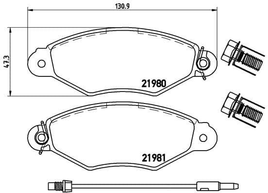 Brake Pad Set, disc brake PRIME LINE P68042 - image 3