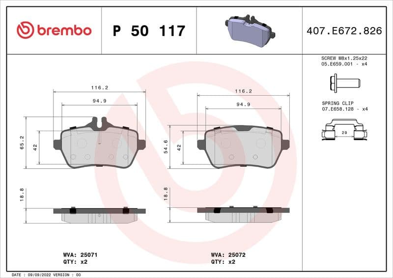 Brake Pad Set, disc brake PRIME LINE P50117 - image 3