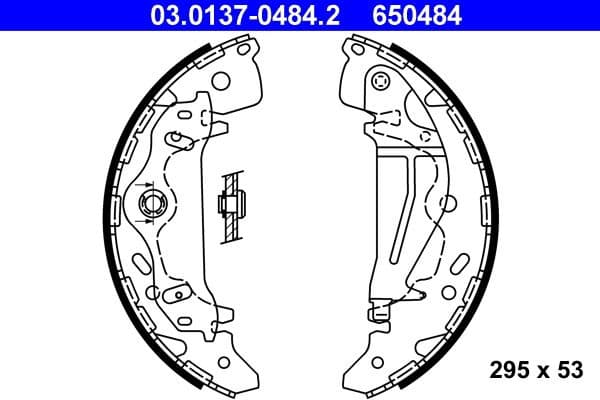 Brake Shoe Set 03.0137-0484.2 - image 2