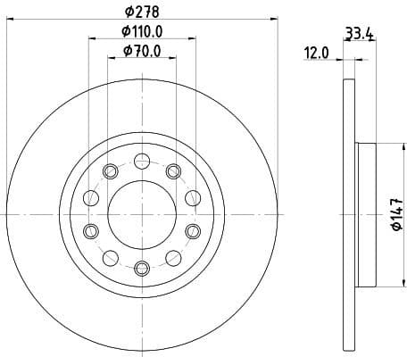 Brake Disc 8DD 355 133-721
