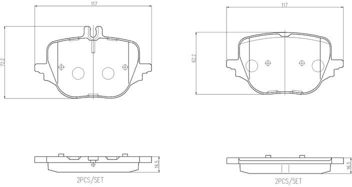 Brake Pad Set, disc brake PRIME LINE P 50 169 - image 3