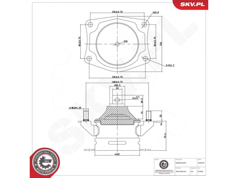 Mounting, engine 75SKV318 - image 5