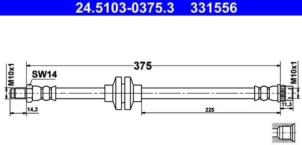 Brake Hose 24.5103-0375.3 - image 3