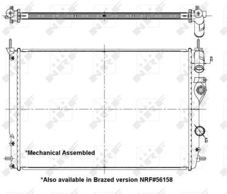 Radiator, engine cooling 58198