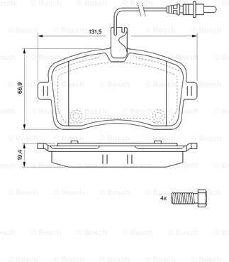Brake Pad Set, disc brake 0986494097 - image 7