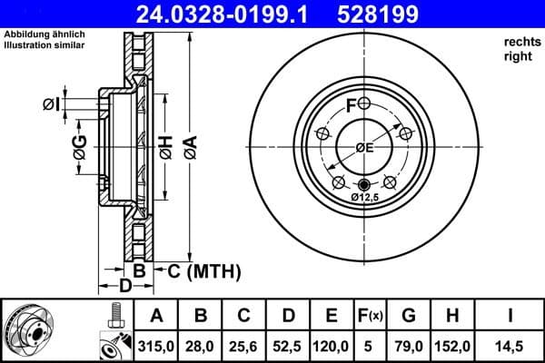 Brake Disc PowerDisc 24.0328-0199.1 - image 2