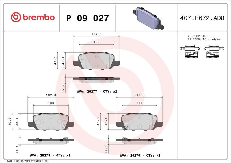 Brake Pad Set, disc brake PRIME LINE P 09 027 - image 3