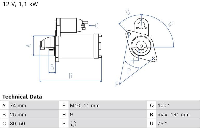 Starter 0 986 025 680