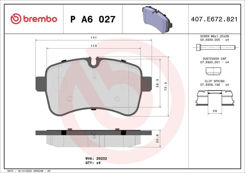 Brake Pad Set, disc brake PRIME LINE PA6027 - image 3
