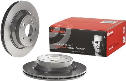Brake discs kit rear, (2pcs), Top Quality 09.A358.11 - image 3