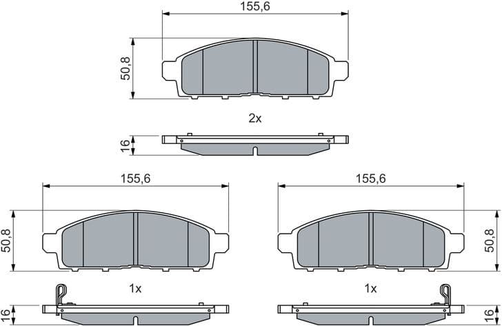 Brake Pad Set, disc brake 0 986 460 069 - image 10