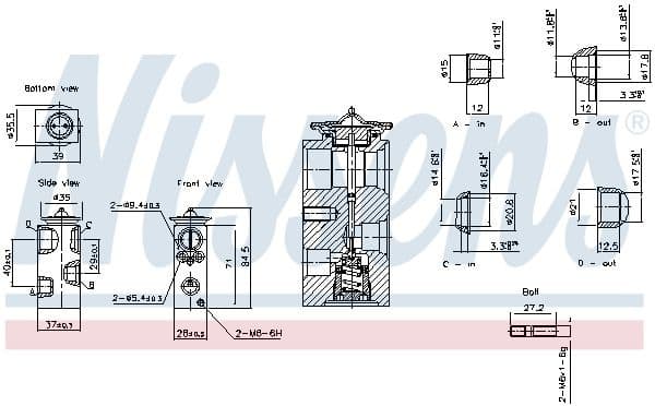 Expansion Valve, air conditioning 999459 - image 6