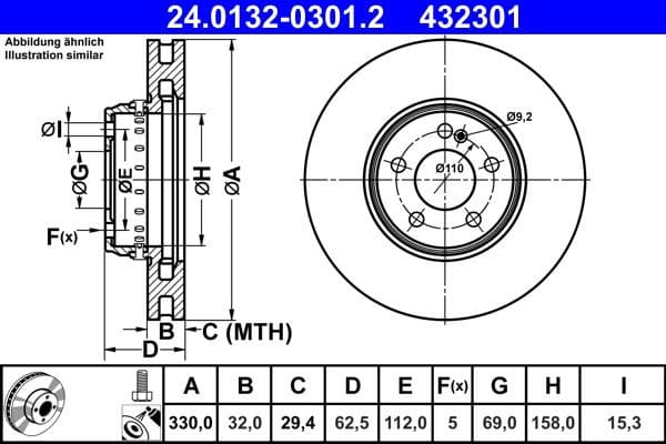 Brake Disc 24.0132-0301.2 - image 2