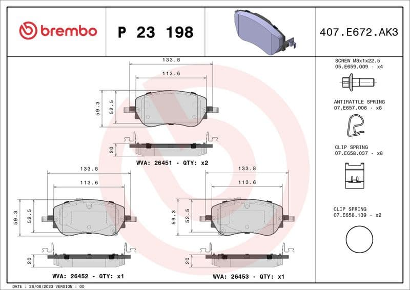 Brake Pad Set, disc brake PRIME LINE P 23 198 - image 2