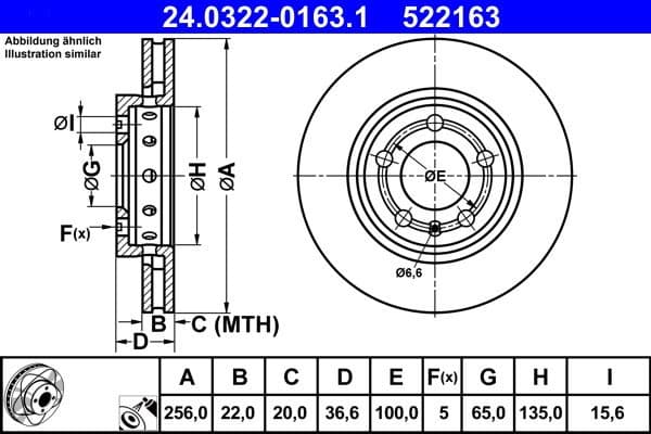 Brake Disc PowerDisc 24.0322-0163.1 - image 2