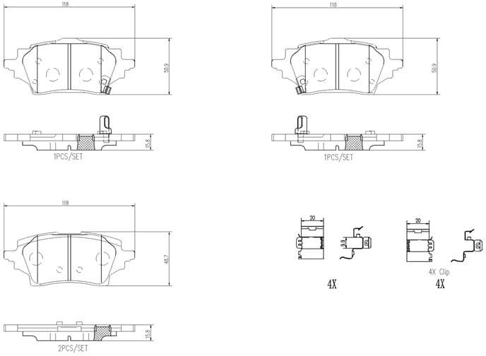 Brake Pad Set, disc brake PRIME LINE P83178 - image 2