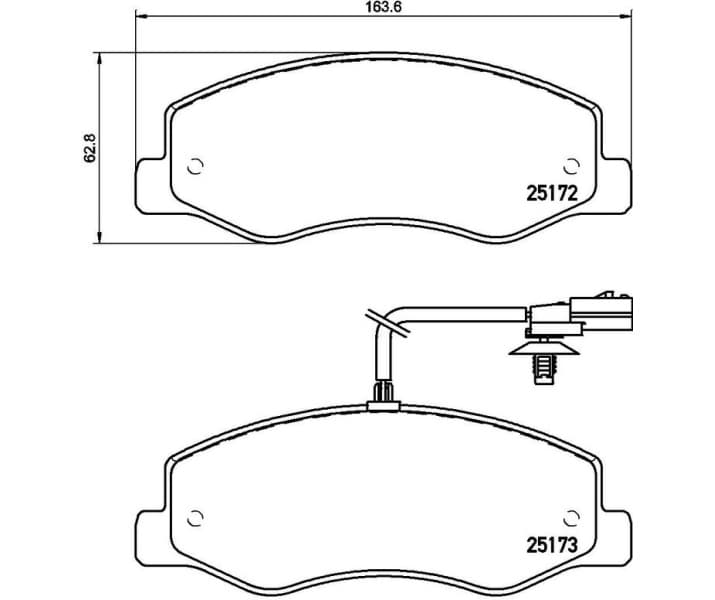 Brake Pad Set, disc brake BEYOND LINE - Greenance P 68 061G