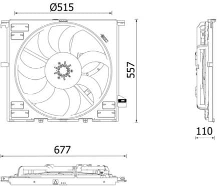 Fan, engine cooling BEHR *** PREMIUM LINE *** CFF633000P