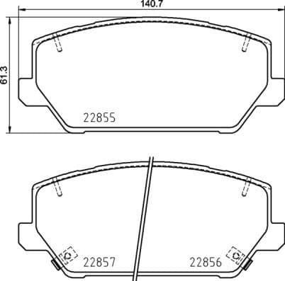 Brake Pad Set, disc brake PRIME LINE P30102 - image 3