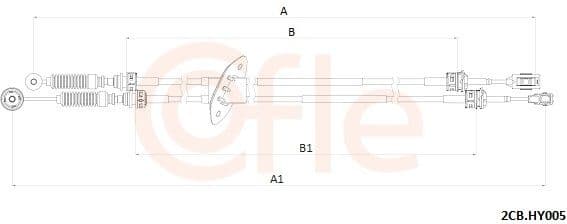 Cable Pull, manual transmission 92.2CB.HY005