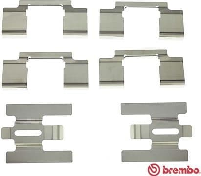Accessory Kit, disc brake pad PRIME LINE A 02 317