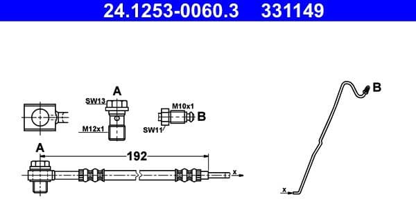 Brake Hose 24.1253-0060.3 - image 2