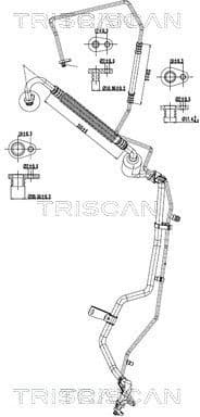High/Low-pressure Line, air conditioning 9010 28090