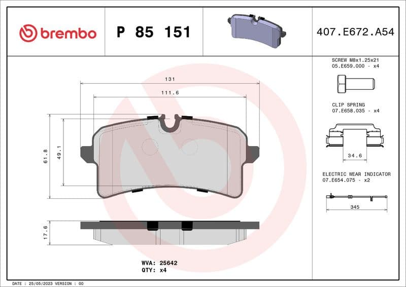 Brake Pad Set, disc brake PRIME LINE P85151 - image 3
