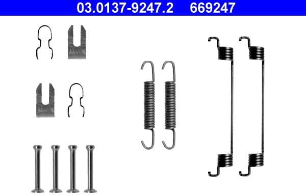 Accessory Kit, brake shoes 03.0137-9247.2 - image 2
