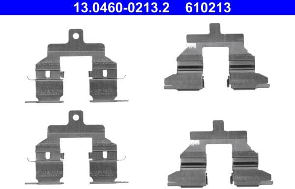 Accessory Kit, disc brake pad 13.0460-0213.2 - image 2