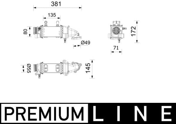 Charge Air Cooler BEHR *** PREMIUM LINE *** CI739000P