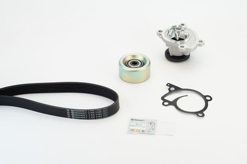Water Pump + V-ribbed Belt Kit 7PK1165WP1