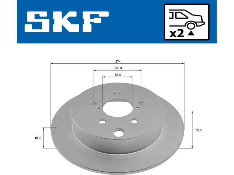 Brake Disc VKBD 90508 S2 - image 2