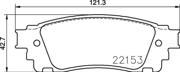Brake pads rear, Top Quality P83166 - image 3