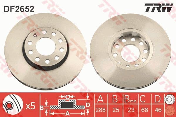 Brake Disc DF2652