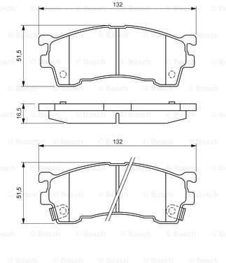 Brake Pad Set, disc brake 0986460975 - image 7