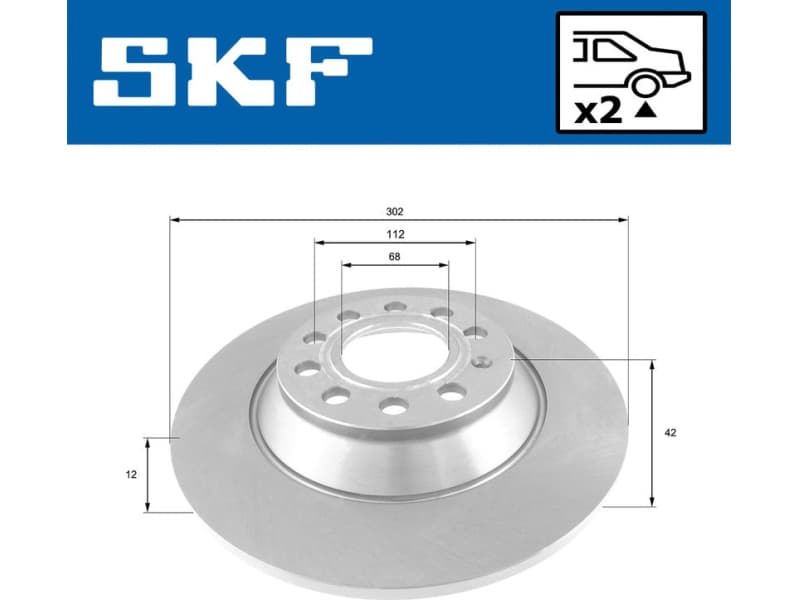 Brake Disc VKBD 90596 S2 - image 2