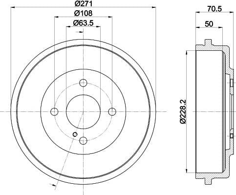 Brake Drum 8DT 355 303-191 - image 4