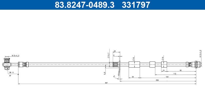Brake Hose 83.8247-0489.3