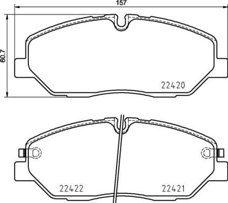 Brake Pad Set, disc brake PRIME LINE P30090 - image 2