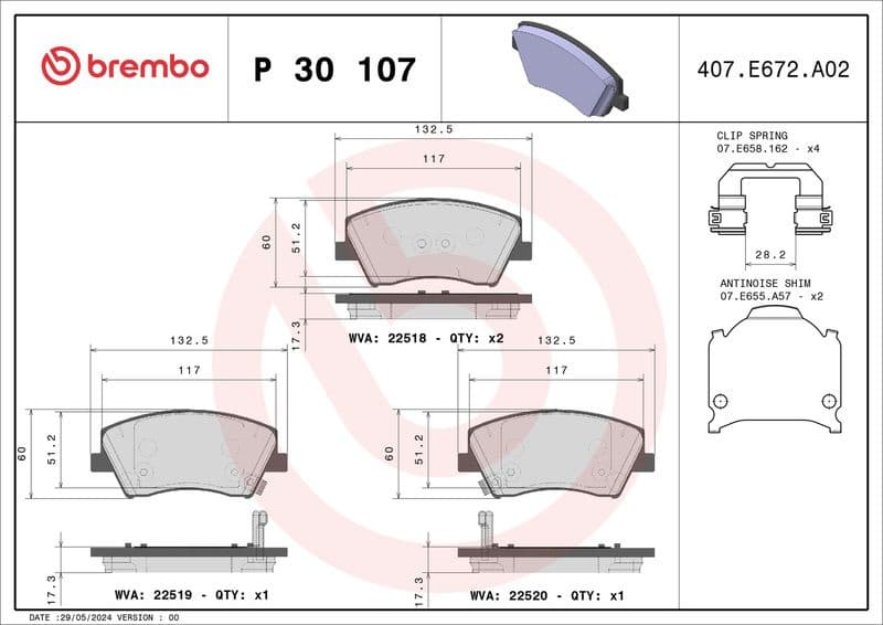 Brake Pad Set, disc brake PRIME LINE P30107 - image 3