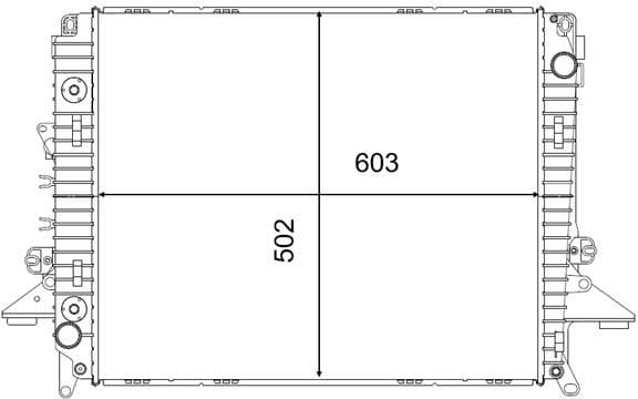 Radiator, engine cooling BEHR CR2577000S