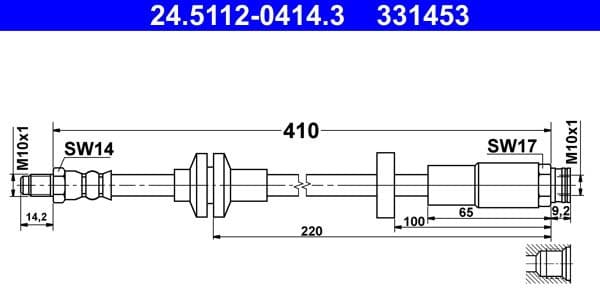 Brake Hose 24.5112-0414.3 - image 2