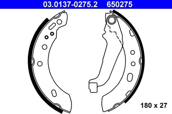 Brake Shoe Set 03.0137-0275.2 - image 2