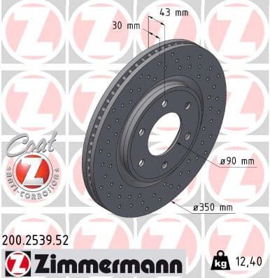Brake Disc SPORT BRAKE DISC Z 200.2539.52