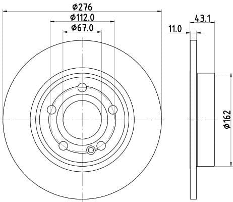 Brake Disc PRO 8DD 355 133-061 - image 4