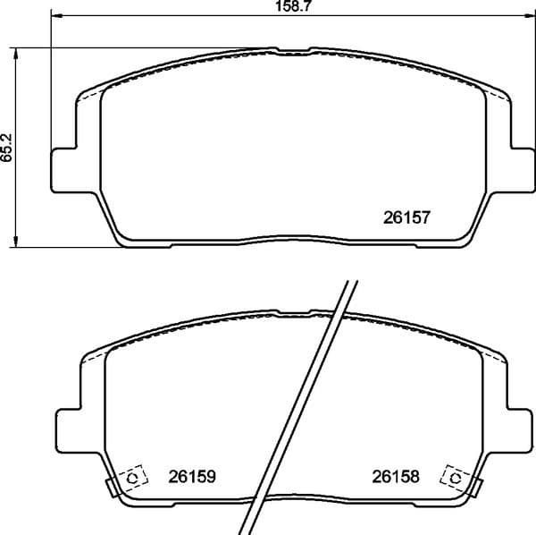Brake Pad Set, disc brake PRIME LINE P30116 - image 2